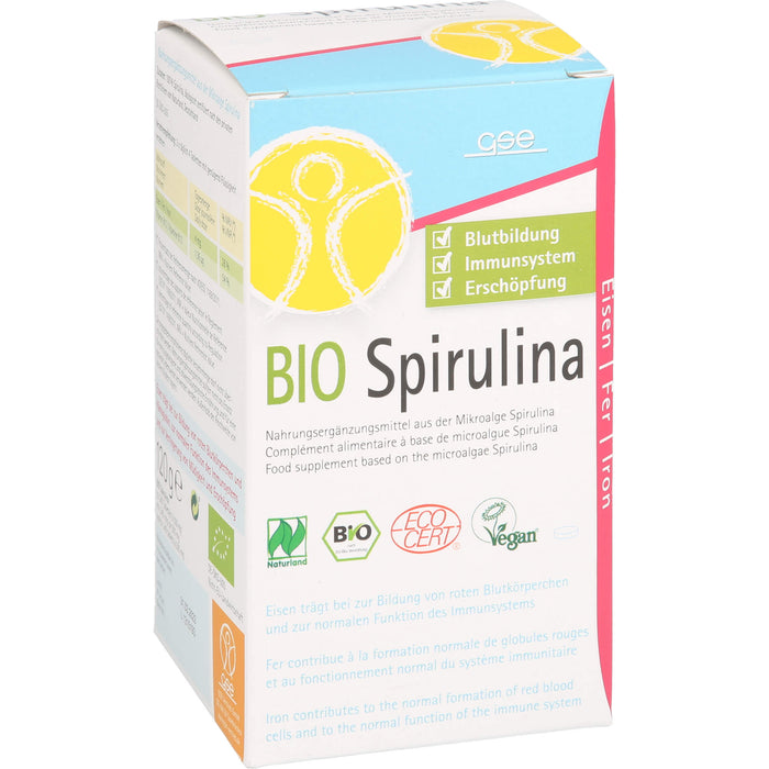 GSE Spirulina 500mg Bio Naturland, 240 pc Tablettes