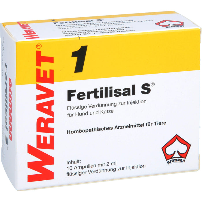 WERAVET 1 Fertilisal S flüssige Verdünnung, 10 St. Ampullen