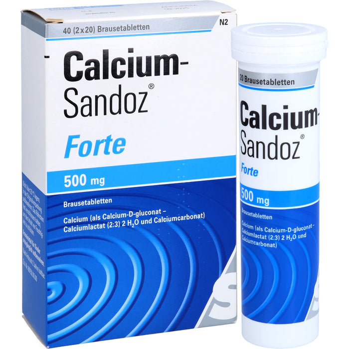 Calcium-Sandoz forte Brausetabletten, 40 pcs. Tablets