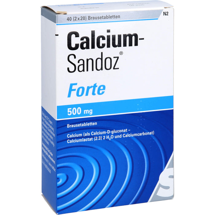 Calcium-Sandoz forte Brausetabletten, 40 St. Tabletten