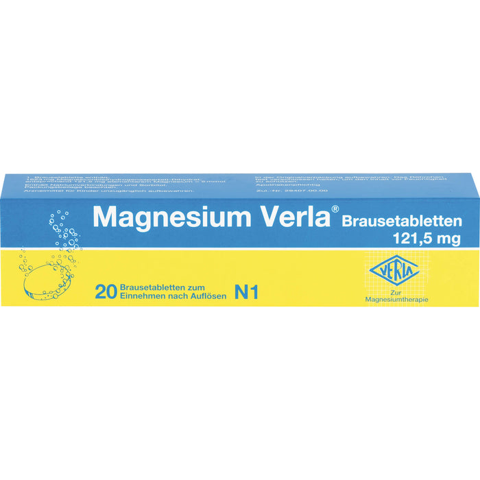 Magnesium Verla 121,5 mg Brausetabletten, 20 pc Tablettes