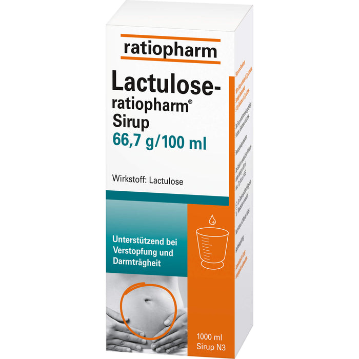 Lactulose-ratiopharm Sirup, 1000 ml Solution