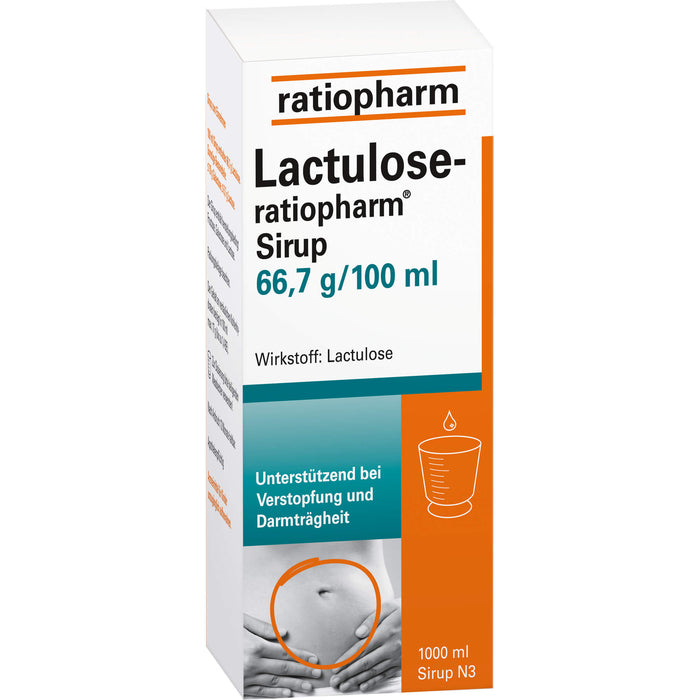 Lactulose-ratiopharm Sirup, 1000 ml Solution