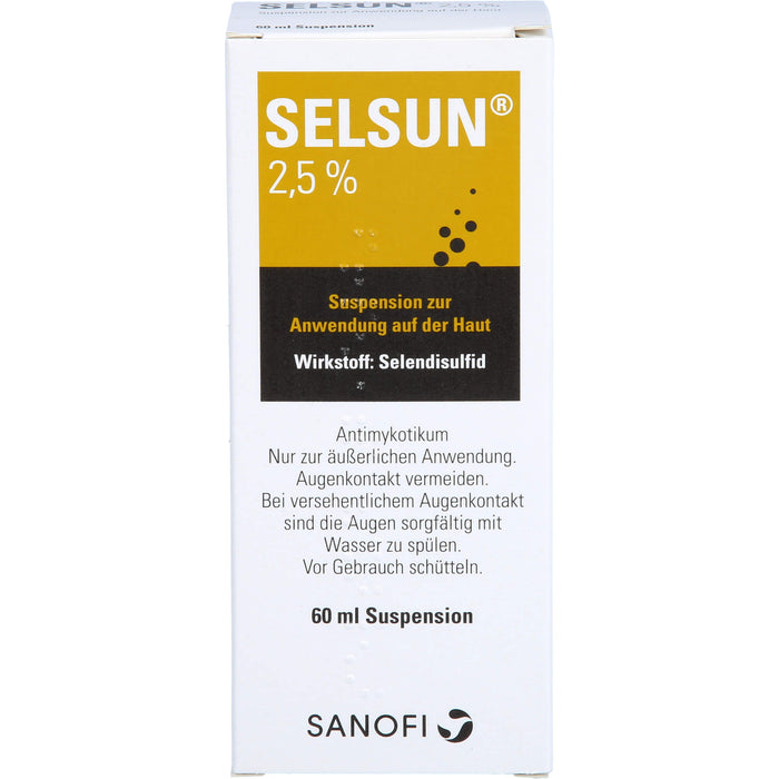 SELSUN 2,5 %, Suspension zur Anwendung auf der Haut, 60 ml Solution