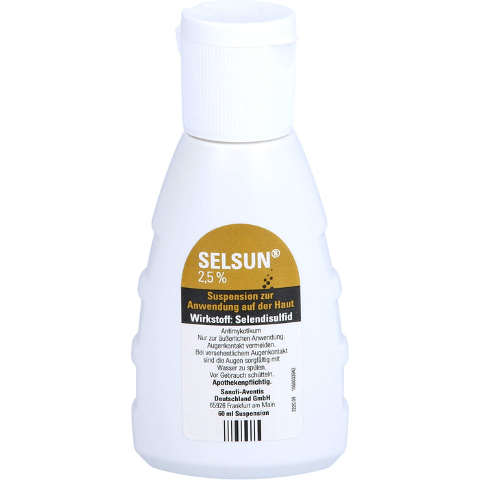 SELSUN 2,5 %, Suspension zur Anwendung auf der Haut, 60 ml Solution