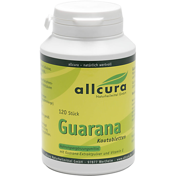 allcura Guarana Kautabletten, 120 pcs. Tablets