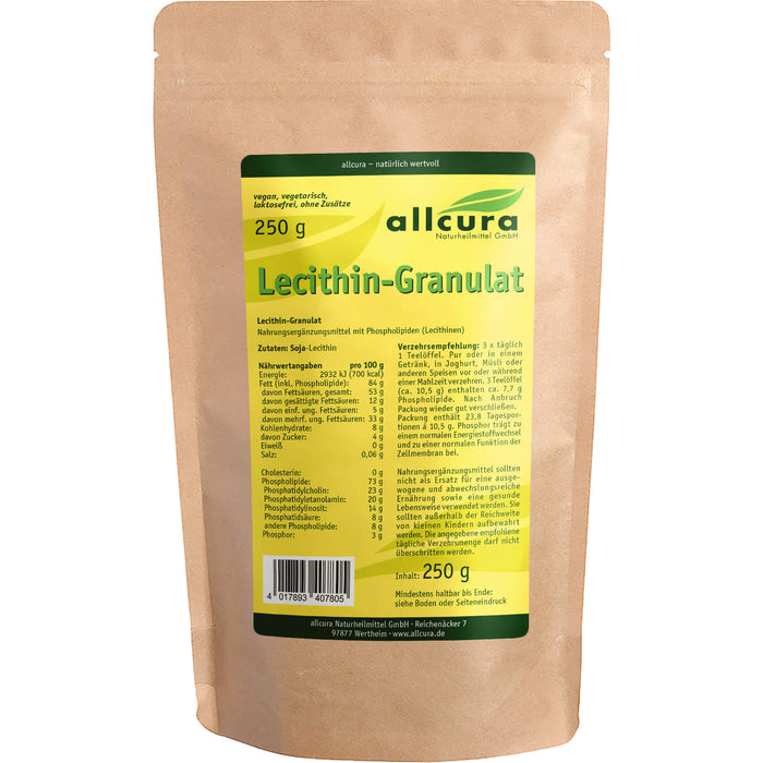 allcura Lecithin-Granulat, 250 g Powder