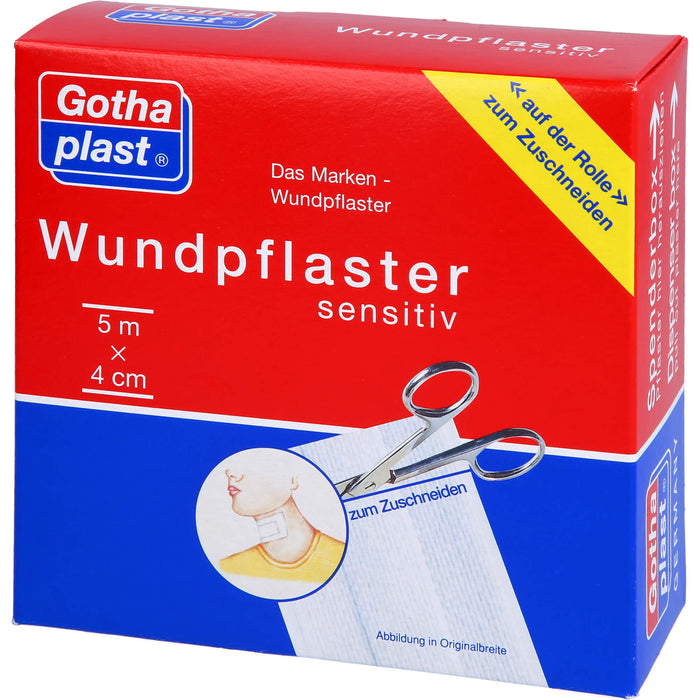 Gothaplast Wundpflaster sensitiv 5 m x 4 cm zum Zuschneiden, 1 St. Pflaster