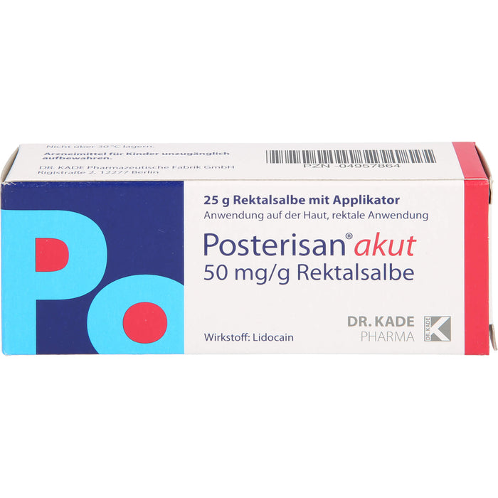 Posterisan akut Rektalsalbe mit Applikator, 25 g Onguent