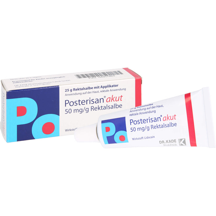 Posterisan akut Rektalsalbe mit Applikator, 25 g Ointment