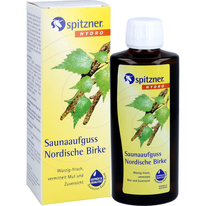 spitzner Hydro Saunaaufguss Nordische Birke, 190 ml Concentrate