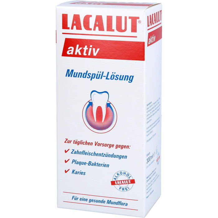 Lacalut aktiv Mundspüllösung, 300 ml Solution