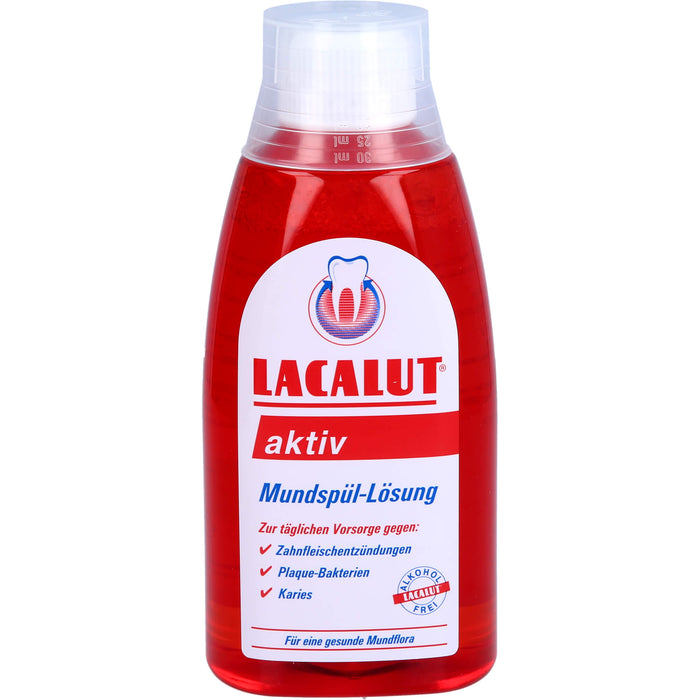 Lacalut aktiv Mundspüllösung, 300 ml Solution