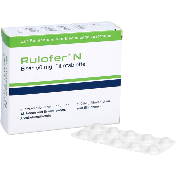 Rulofer N Eisen, 50 mg, Filmtablette, 100 St FTA