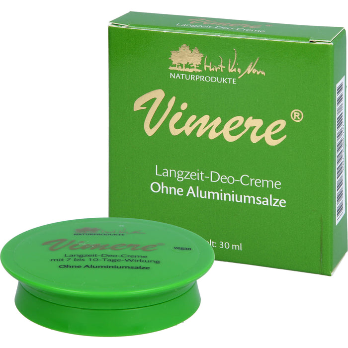 Vimere Langzeit-Deo-Creme ohne Aluminiumsalze, 30 ml Crème