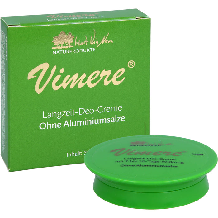 Vimere Langzeit-Deo-Creme ohne Aluminiumsalze, 30 ml Creme