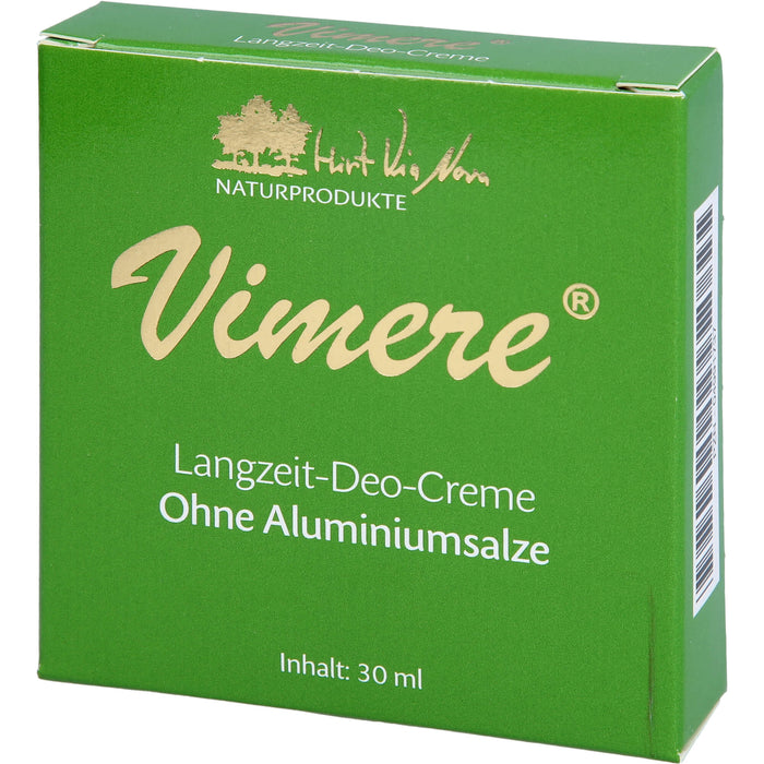 Vimere Langzeit-Deo-Creme ohne Aluminiumsalze, 30 ml Crème