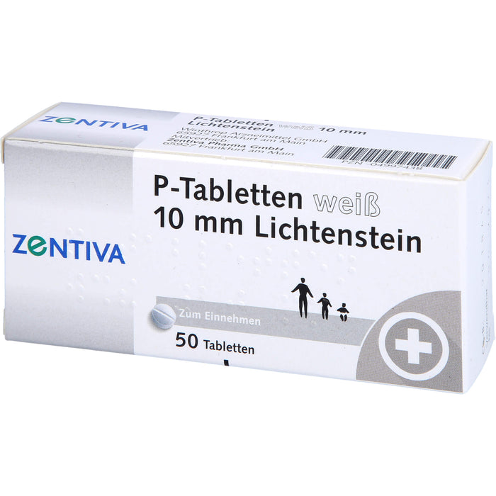 Lichtenstein P-Tabletten weiß 10 mm, 50 pcs. Tablets