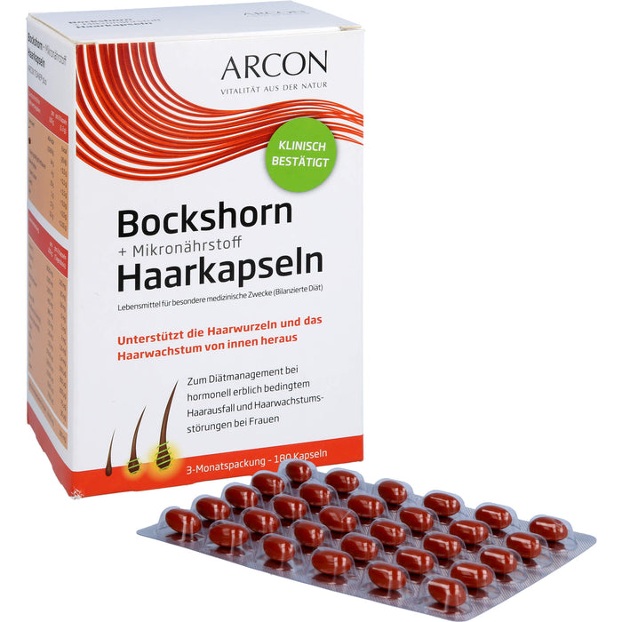 Arcon Bockshorn + Mikronährstoff Haarkapseln, 180 pc Capsules