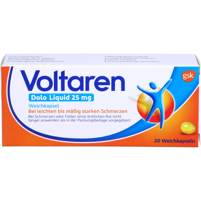 Voltaren Dolo Liquid 25 mg Weichkapseln, 20 St. Kapseln