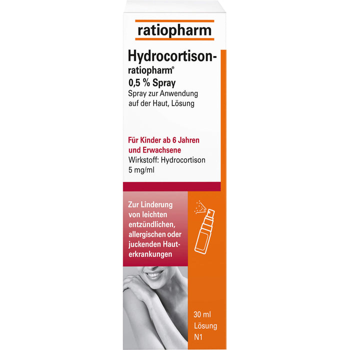 Hydrocortison-ratiopharm 0,5 % Spray, 30 ml Solution