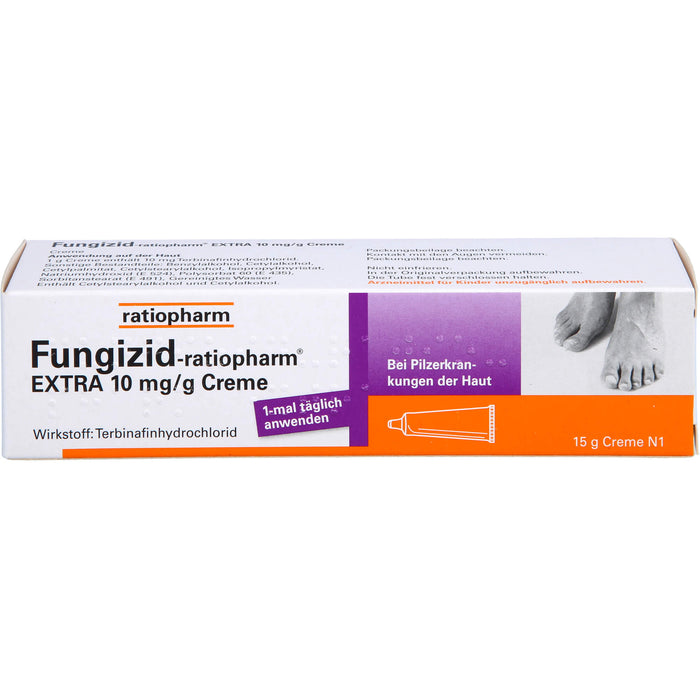 Fungizid-ratiopharm Extra Creme bei Pilzerkrankungen der Haut, 15 g Creme