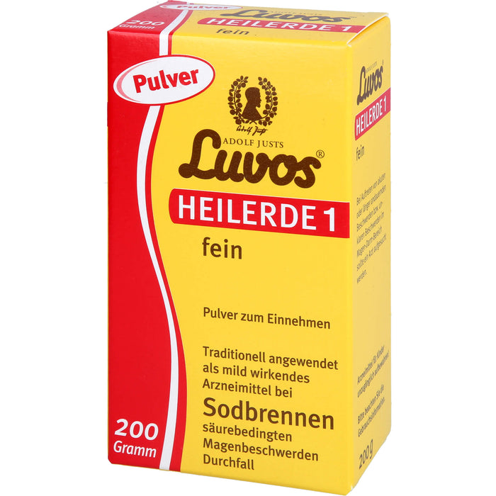 Luvos Heilerde 1 fein Pulver bei Sodbrennen, 200 g Pulver