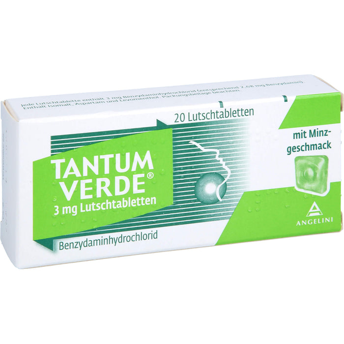 Tantum Verde Lutschtabletten mit Minzgeschmack, 20 St. Tabletten