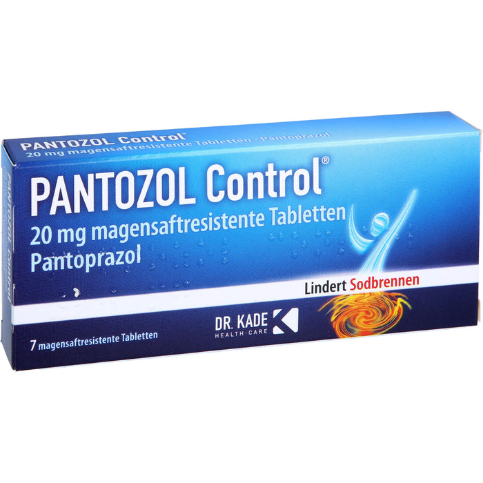 PANTOZOL Control 20 mg magensaftresistente Tabletten, 7 pcs. Tablets