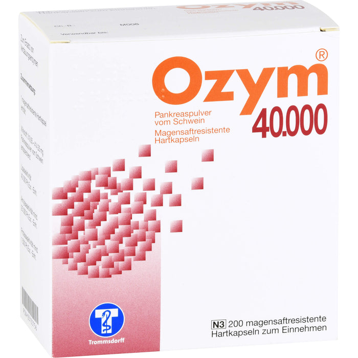 Ozym 40.000, magensaftresistente Hartkapseln, 200 St KMR