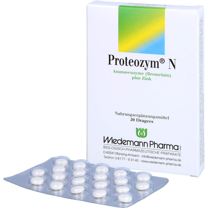 Proteozym N Dragées, 20 pcs. Tablets