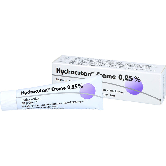 Hydrocutan Creme 0,25 % bei allergischen und entzündlichen Hauterkrankungen, 20 g Crème