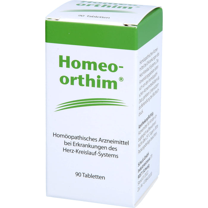 Homeo-orthim Tabletten bei Erkrankungen des Herz-Kreislauf-Systems, 90 pcs. Tablets