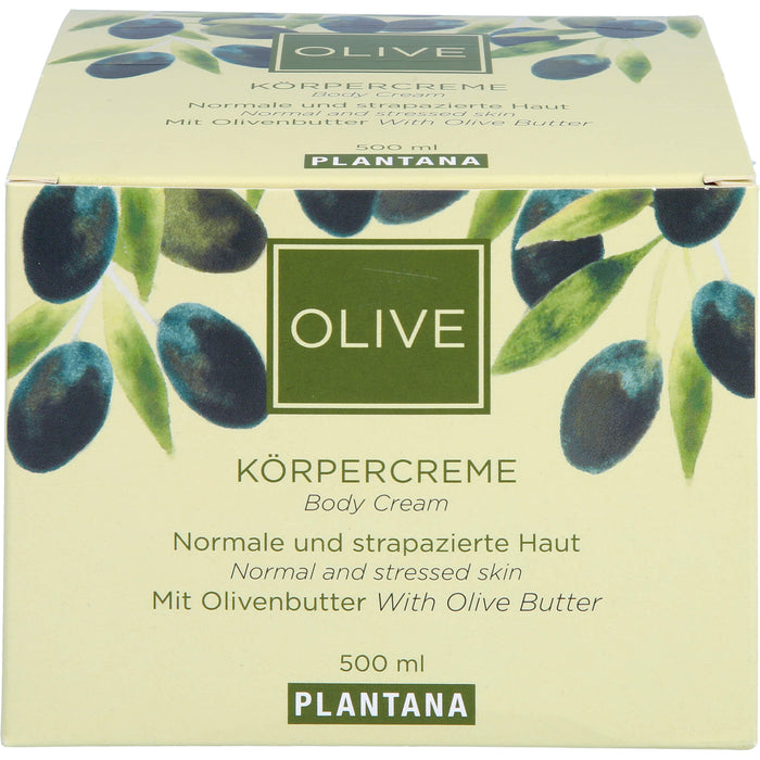 Plantana Olive-Butter Körper-Creme, 500 ml Creme