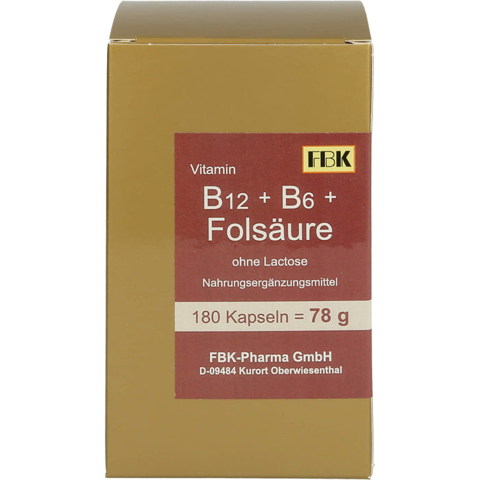 B12 + B6 + Folsaeure O Lac, 180 St KAP