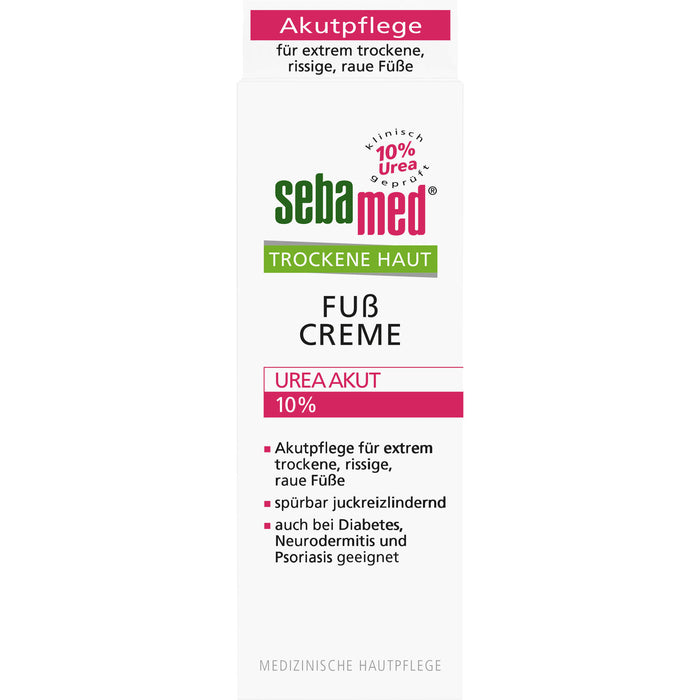 Sebamed Fußcreme für trockene Haut 10% Urea, 100 ml Crème