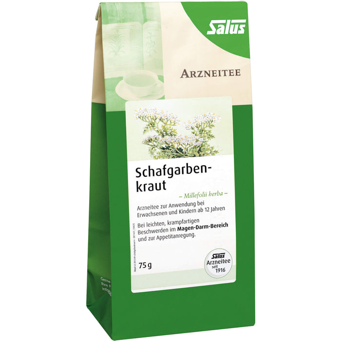 Salus Schafgarbenkraut Arzneitee bei leichten, krampfartigen Beschwerden im Magen-Darm-Bereich und zur Appetitanregung, 75 g Tea