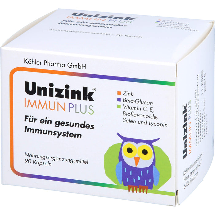 Unizink Immun Plus Kapseln, 90 pc Capsules