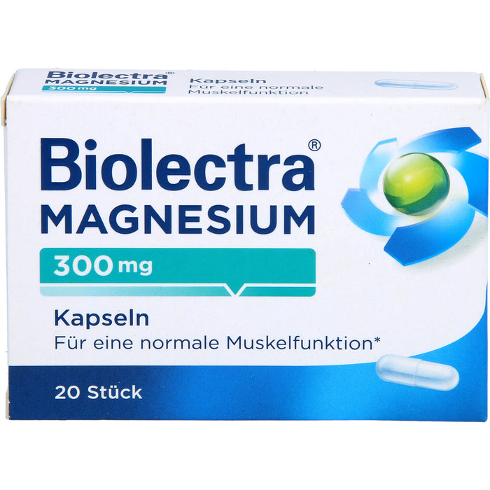 Biolectra Magnesium 300 mg Kapseln, 20 pc Capsules