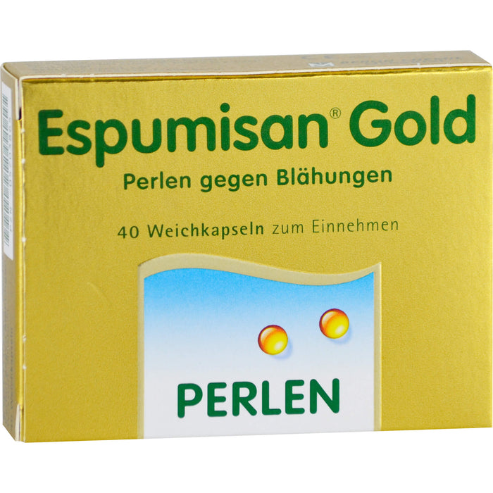 Espumisan Gold Weichkapseln Perlen gegen Blähungen, 40 pcs. Capsules