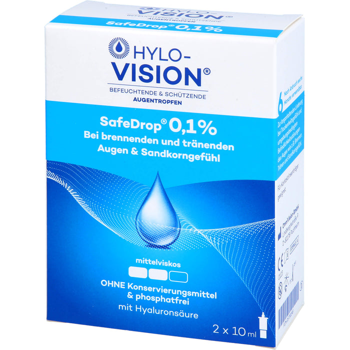 Hylo-Vision SafeDrop 0,1 % Lösung Fläschchen, 20 ml Lösung