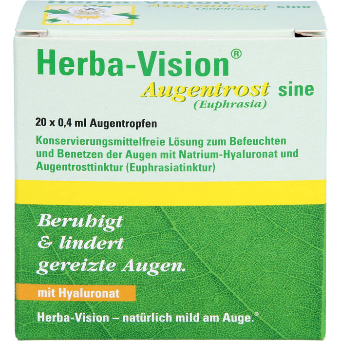 Herba-Vision Augentrost sine Augentropfen, 20 pc Ampoules