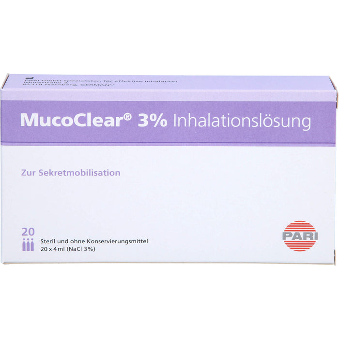 Mucoclear 3 % Inhalationslösung, 20 pcs. Ampoules