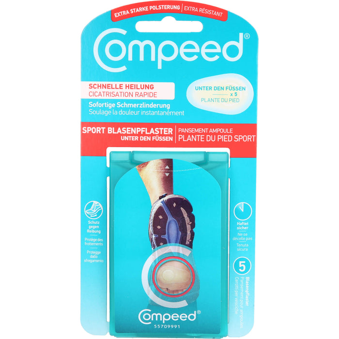 COMPEED Sport Blasenpflaster unter den Füßen, 5 pcs. Patch