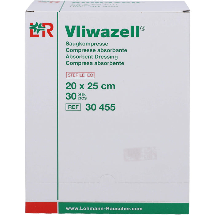 Vliwazell Kompressen 20x25cm steril, 30 St KOM