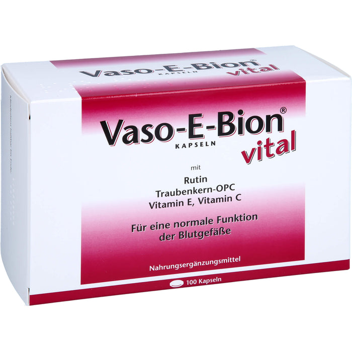 Vaso-E-Bion vital Kapseln, 100 pcs. Capsules