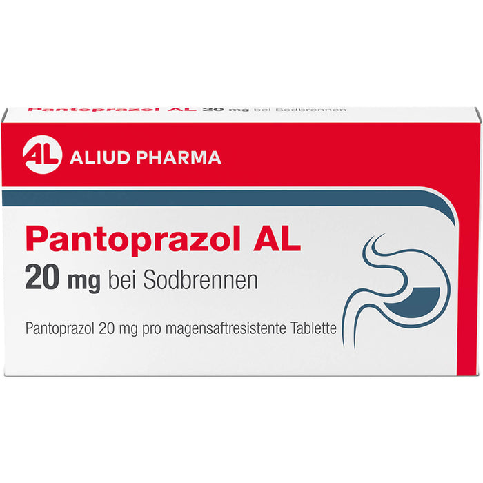 Pantoprazol AL 20 mg Tabletten bei Sodbrennen, 14 pc Tablettes