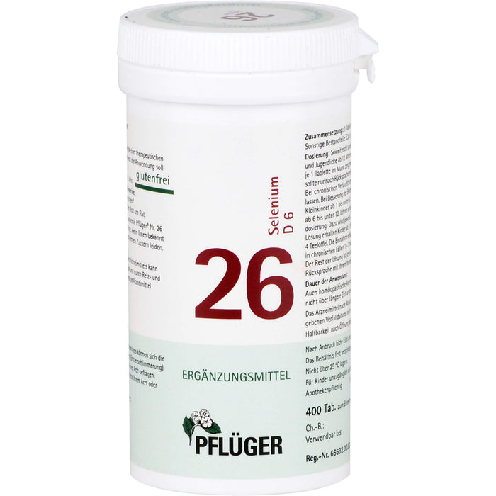 PFLÜGER Biochemie 26 Selenium D 6 Tabletten, 400 pcs. Tablets