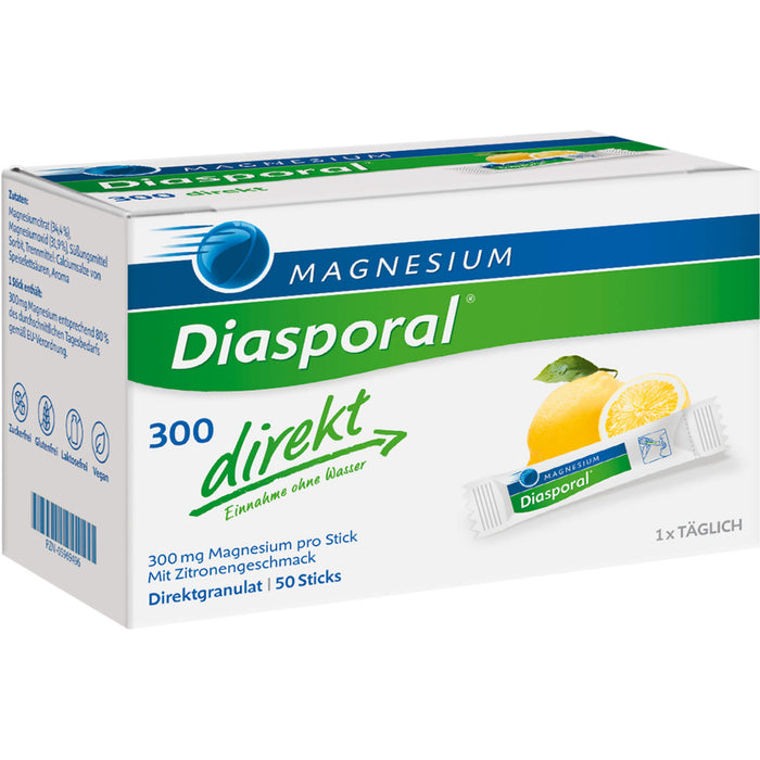 Diasporal 300 direkt Magnesium Granulat Sticks, 50 pcs. Sachets