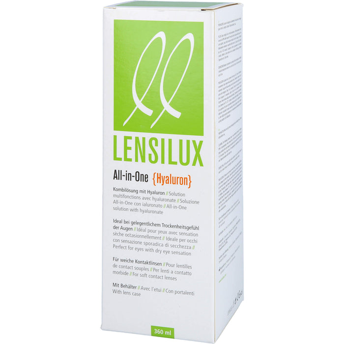 Lensilux All-in-One Hyaluron+Beh.weiche Kontaktlin, 360 ml LOE